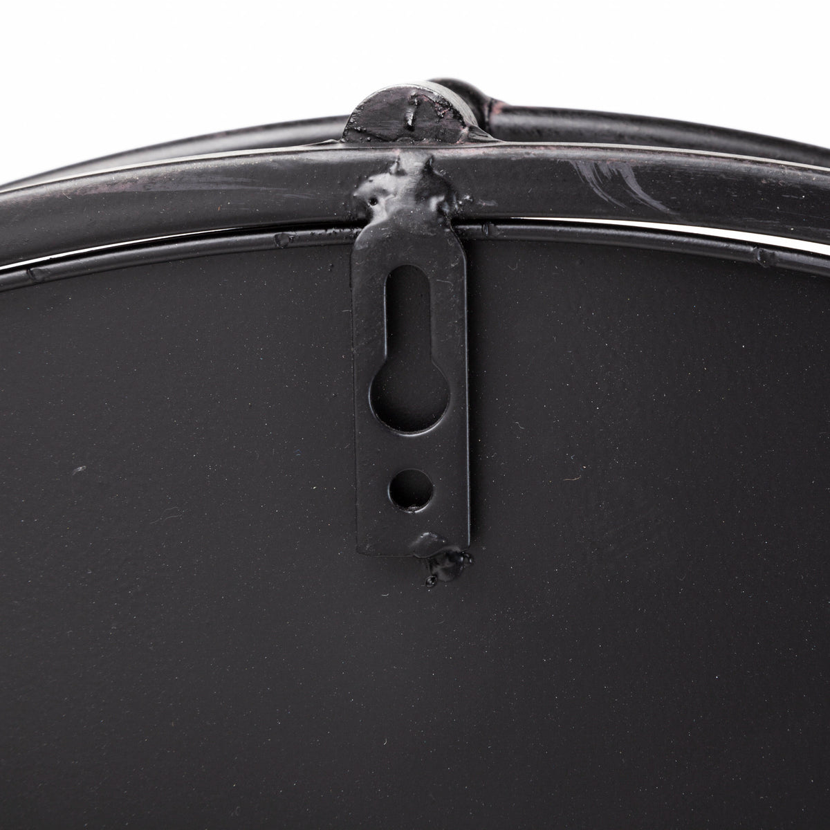 Kimbel 24L x 24W Black Metal Mirrored Base Round Tray-Trays-DECOROLALA