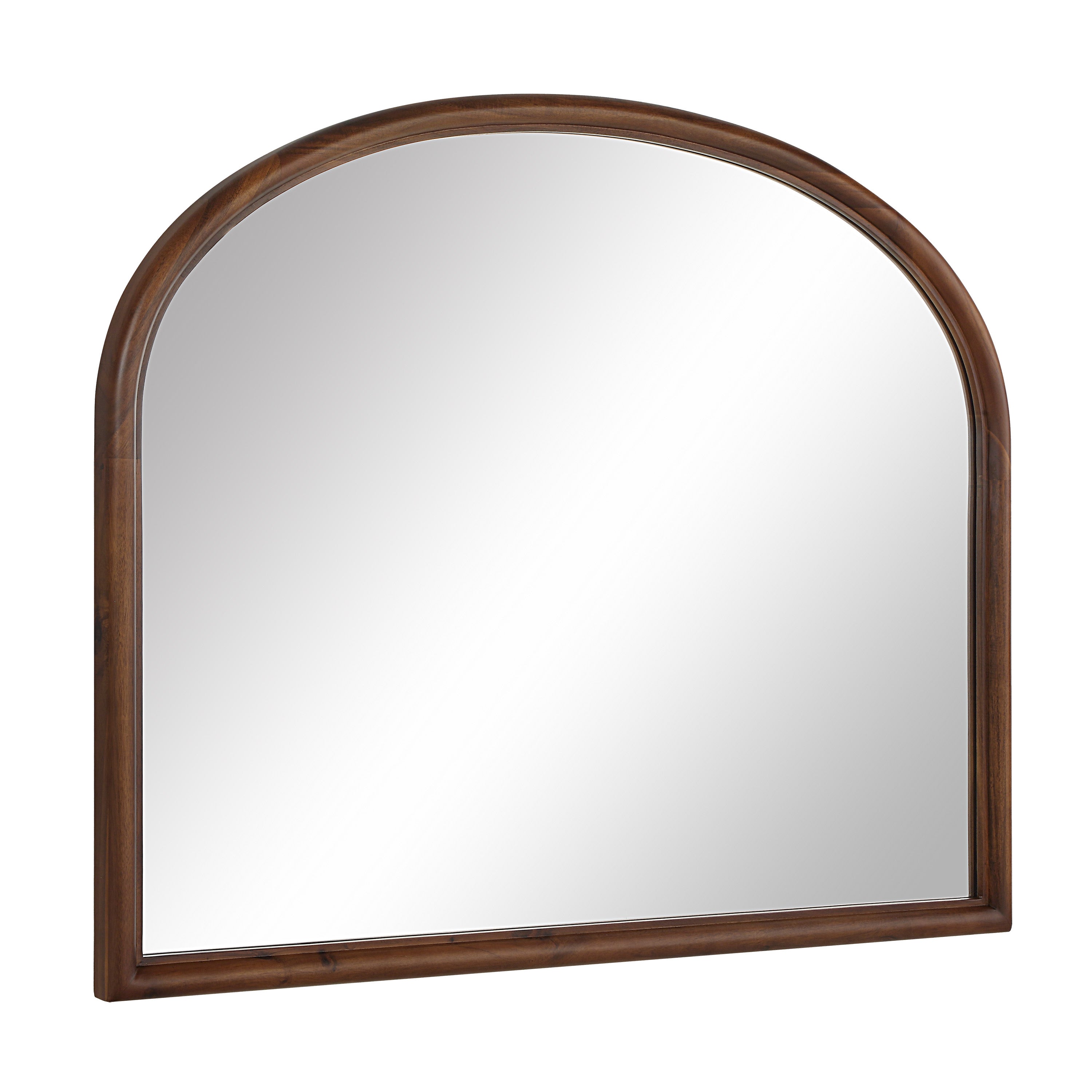 Kindra 40" H x 50" W Wall Mirror, Brown-Mirror-DECOROLALA