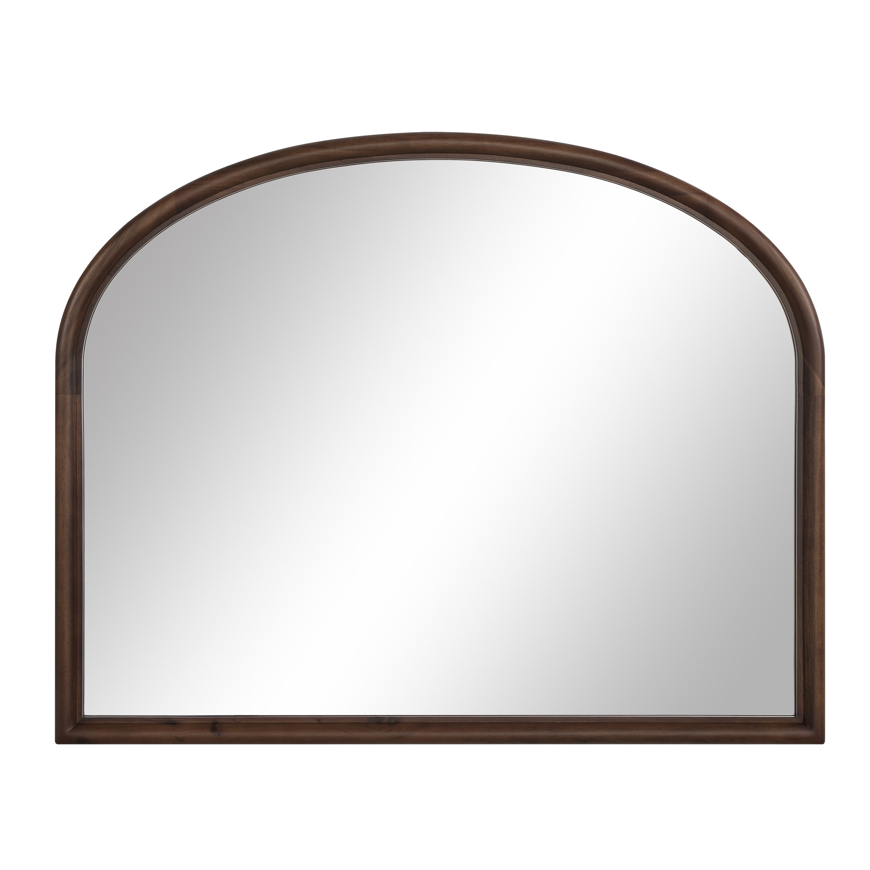 Kindra 40" H x 50" W Wall Mirror, Brown-Mirror-DECOROLALA