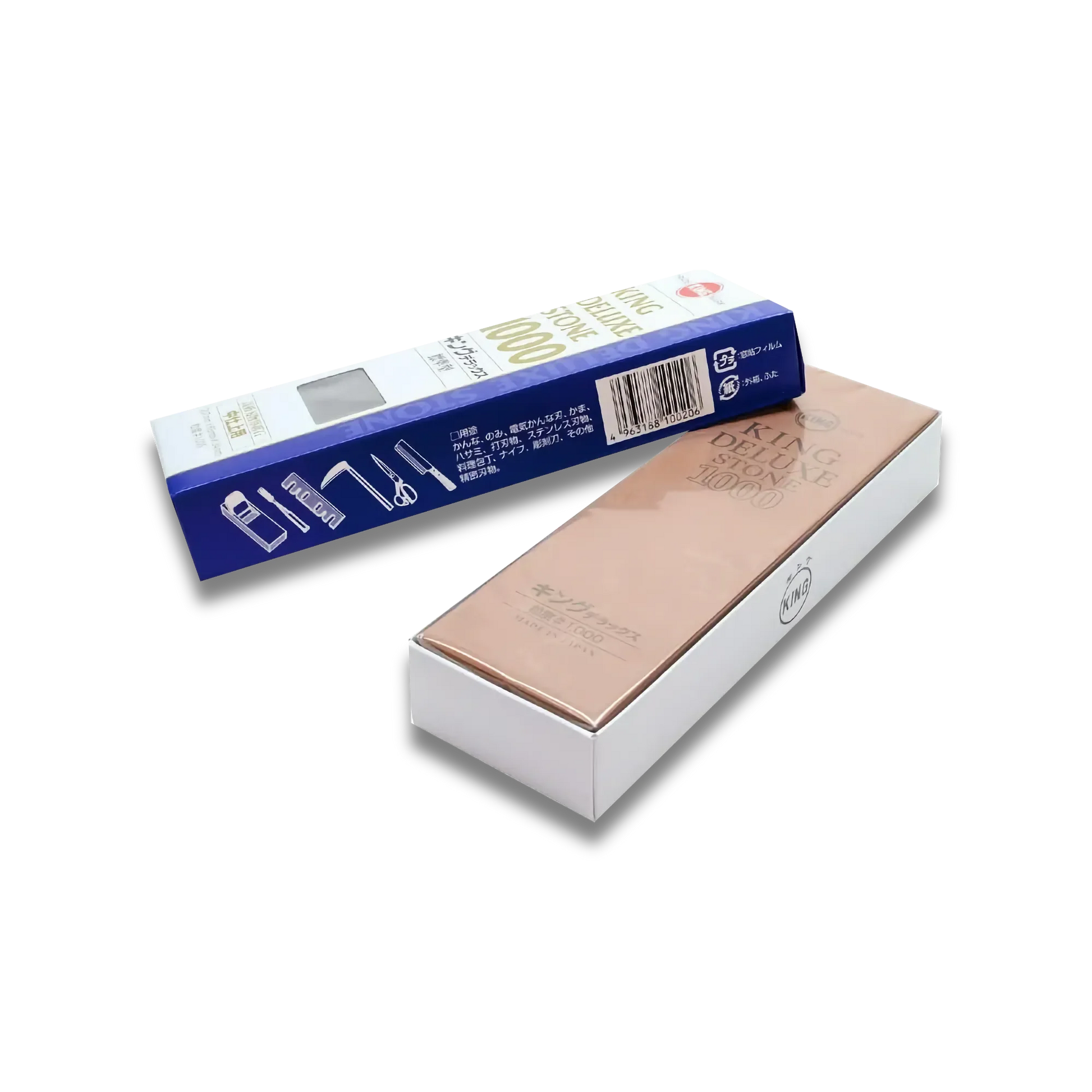 King Deluxe 1000 Grit Sharpening Stone  Medium Grit Whetstone  Made in Japan-Knife Sharpener-DECOROLALA