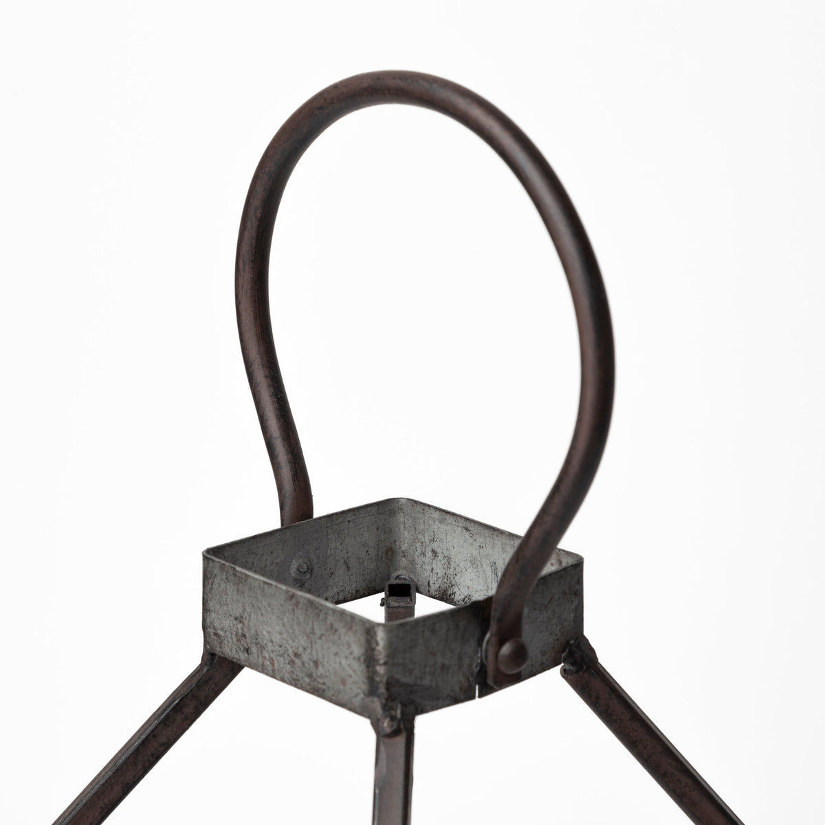 Kingston I Large Rustic Metal Framed Table Candle Holder-Table Candle Holders-DECOROLALA
