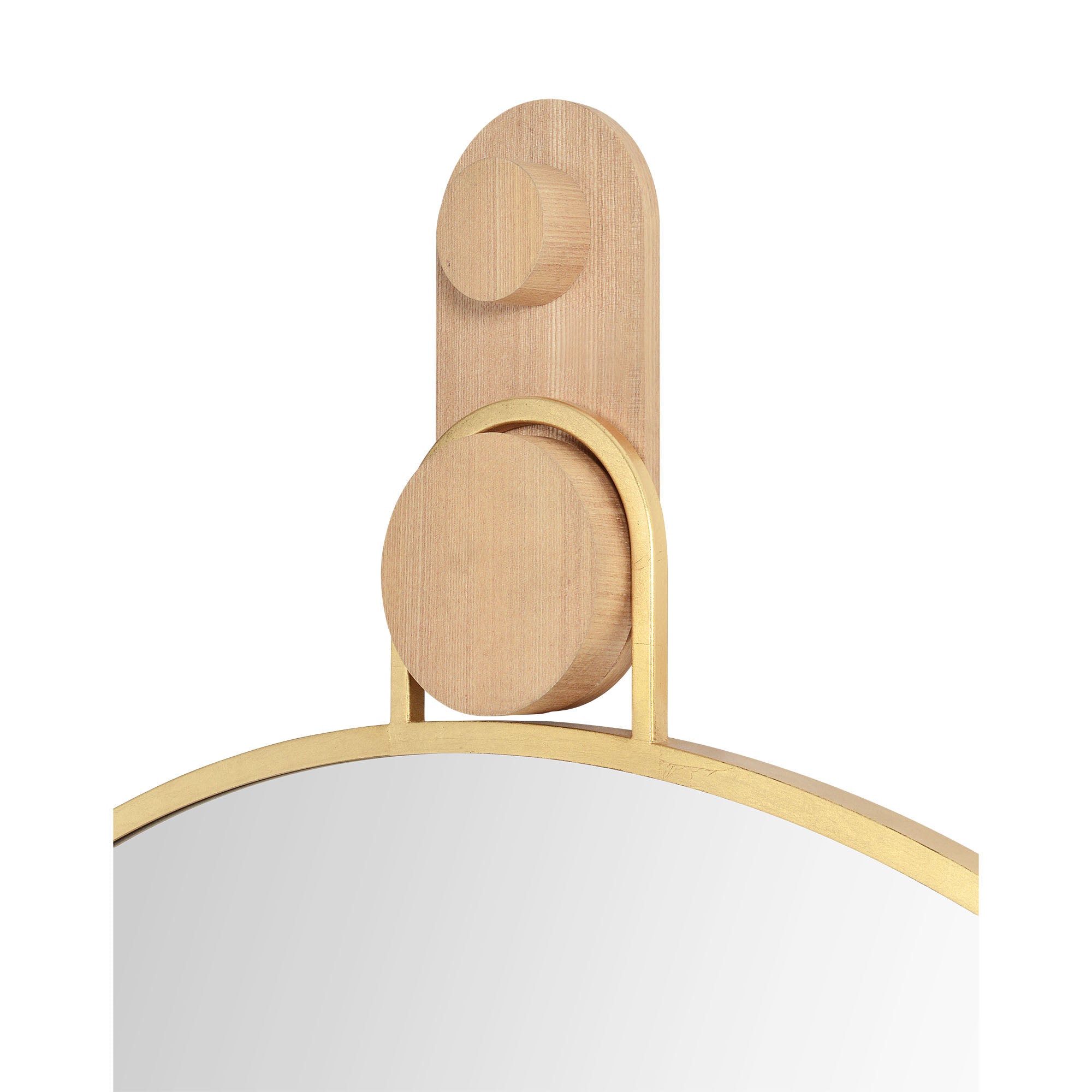 Kinsley 49" Tall Round Wall Mirror, Yellow-Mirror-DECOROLALA