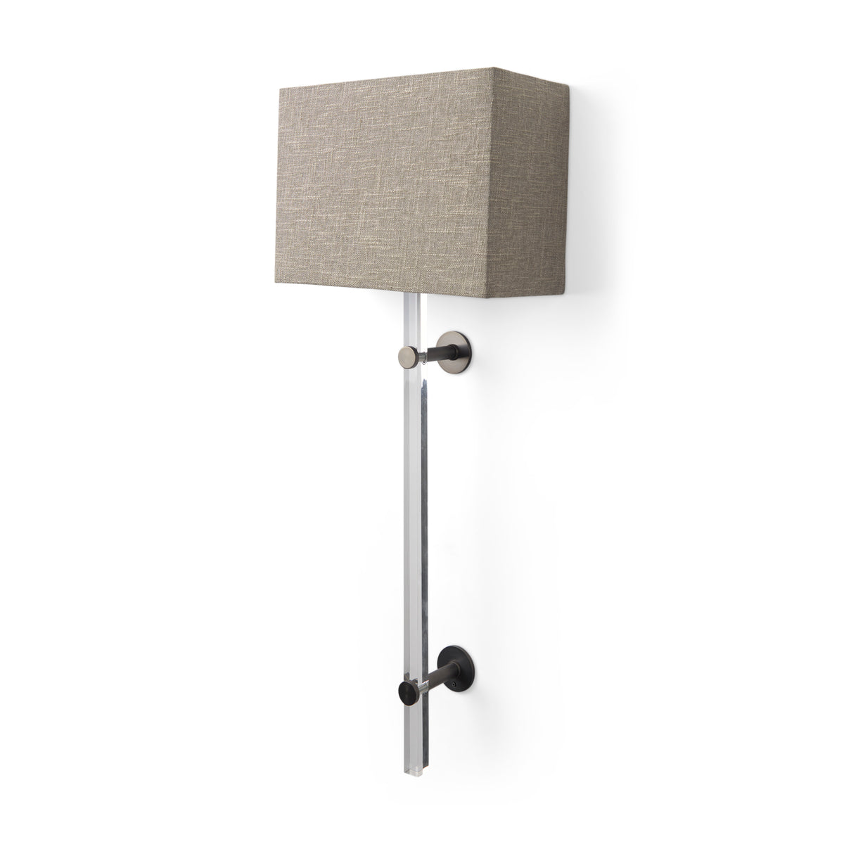 Kinsley Beige Shade W/Transparent Body Wall Sconce-Wall Sconces-DECOROLALA