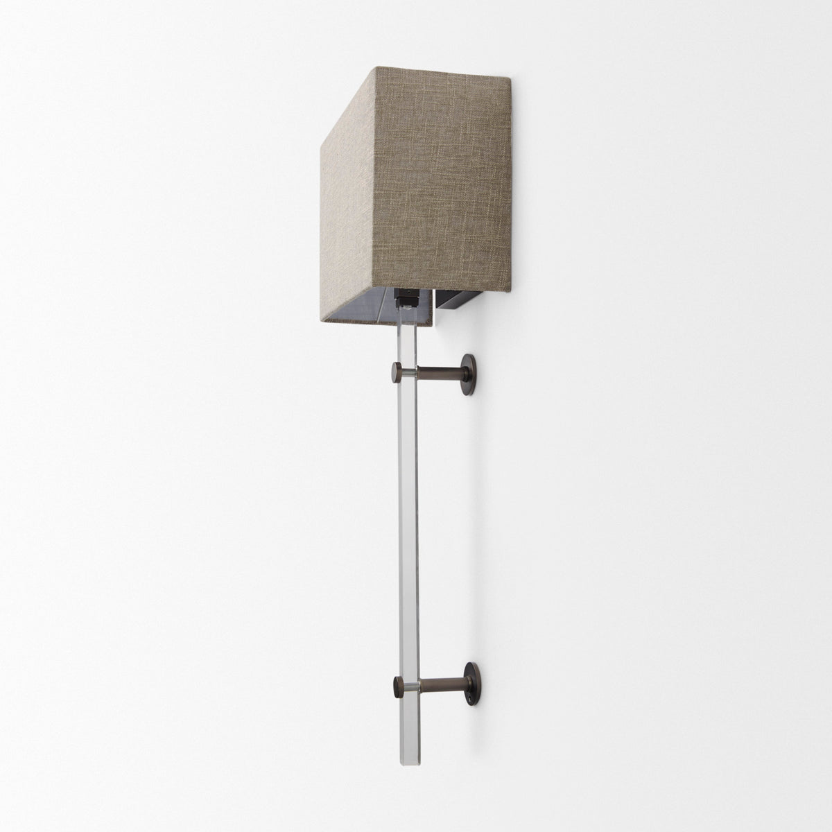 Kinsley Beige Shade W/Transparent Body Wall Sconce-Wall Sconces-DECOROLALA