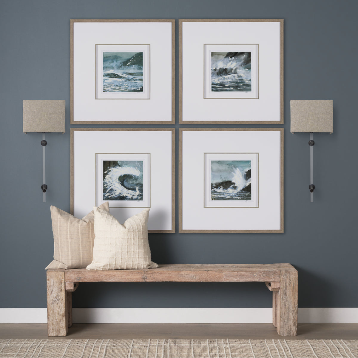 Kinsley Beige Shade W/Transparent Body Wall Sconce-Wall Sconces-DECOROLALA