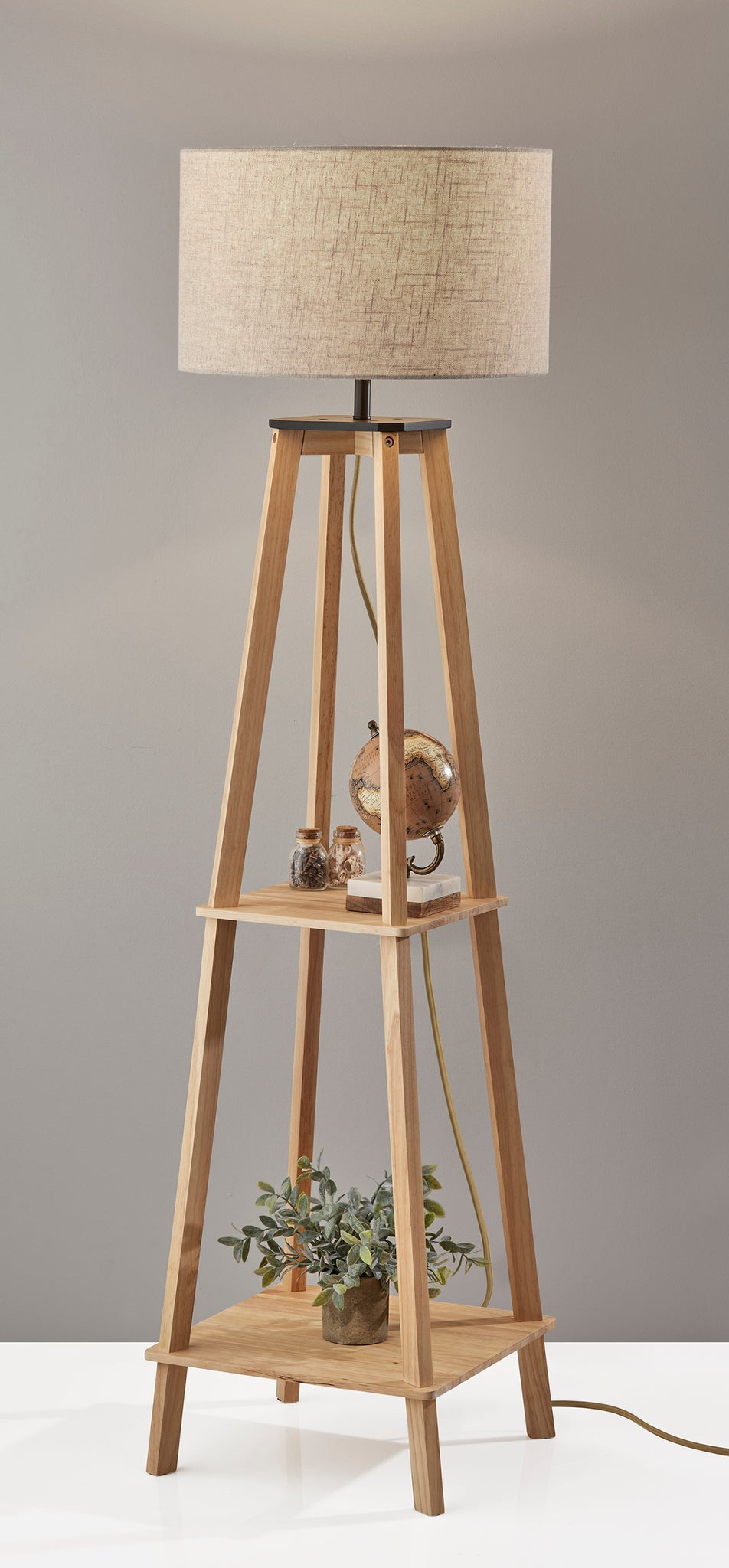 Kirby Shelf Floor Lamp-Lighting-DECOROLALA