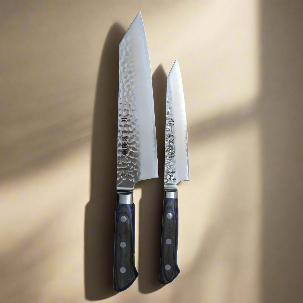 Kiritsuke Chef and Petty Knife Duo - Handmade in Japan-Knife Set-DECOROLALA