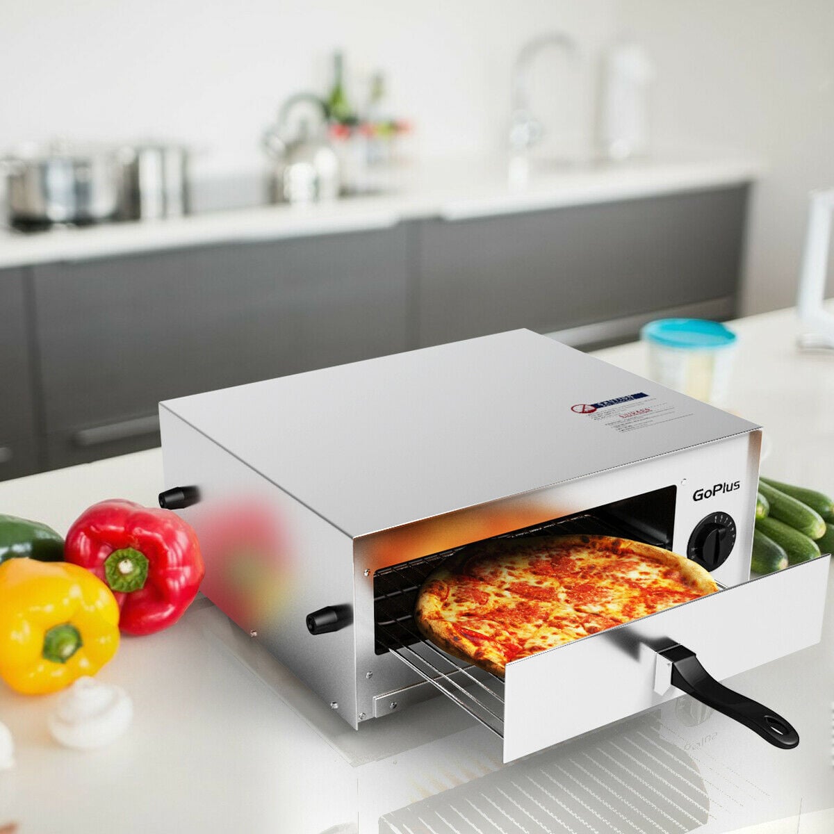 Kitchen Commercial Pizza Oven Stainless Steel Pan-Toaster Ovens-DECOROLALA