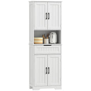 Kitchen Pantry Cabinet 68" Tall - White-DECOROLALA