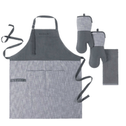 Kitchen Aid 4-Piece BBQ Set - Grey-0
