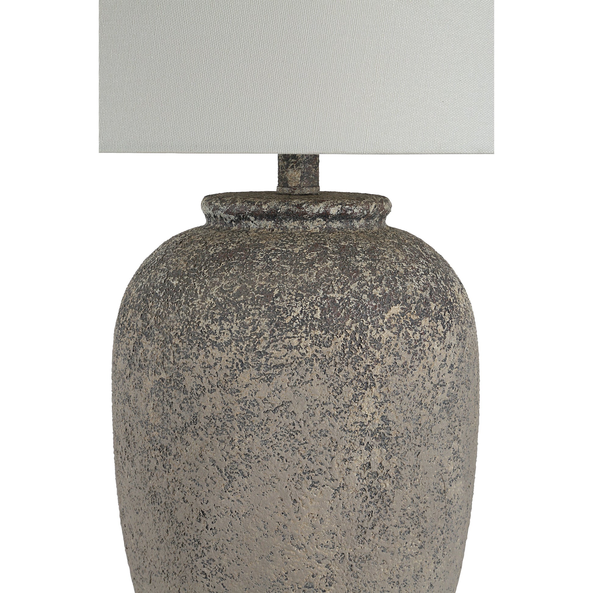 Klay 27" Natural Brown Table Lamp with Linen Shade-Table Lamp-DECOROLALA