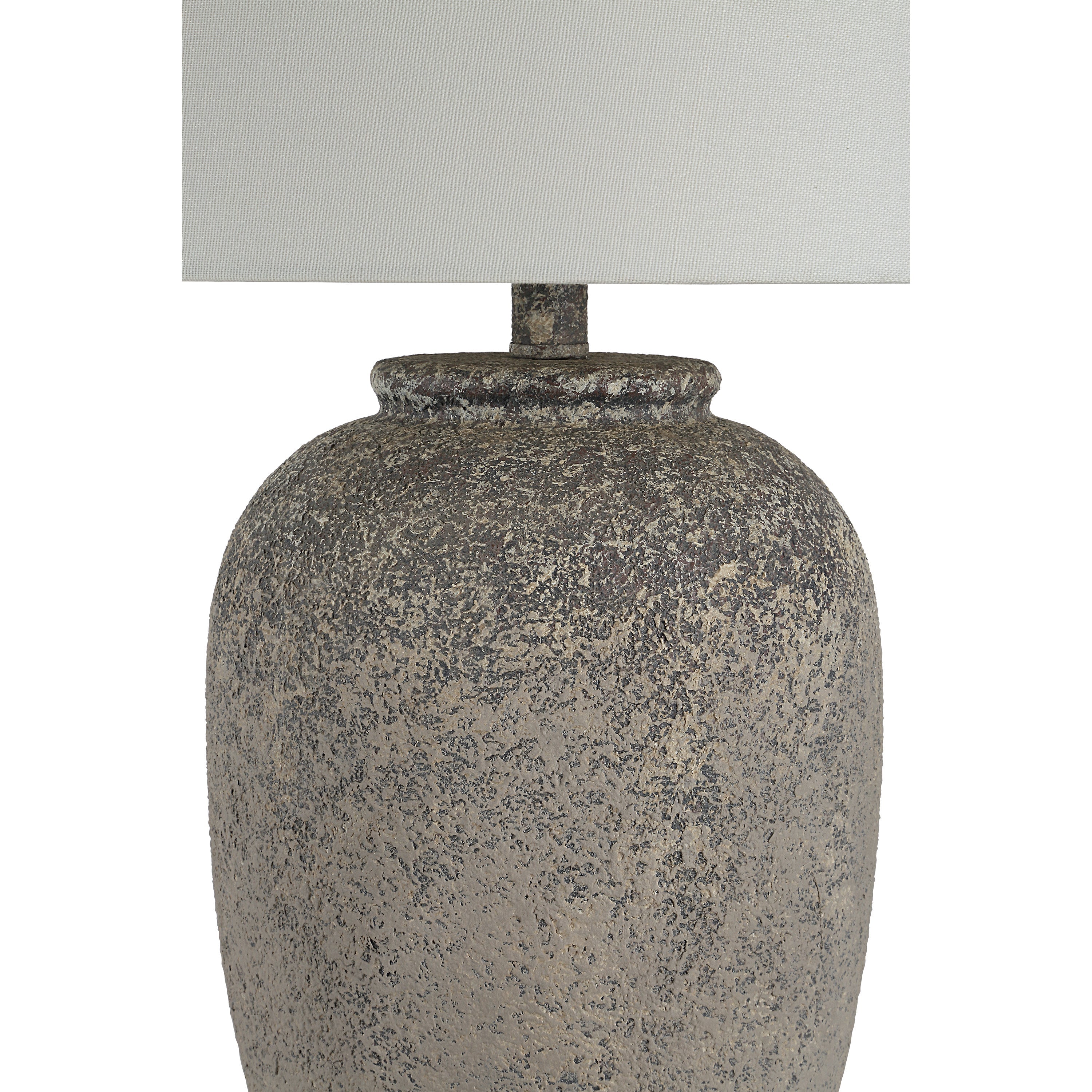 Klay 27" Natural Brown Table Lamp with Linen Shade-Table Lamp-DECOROLALA