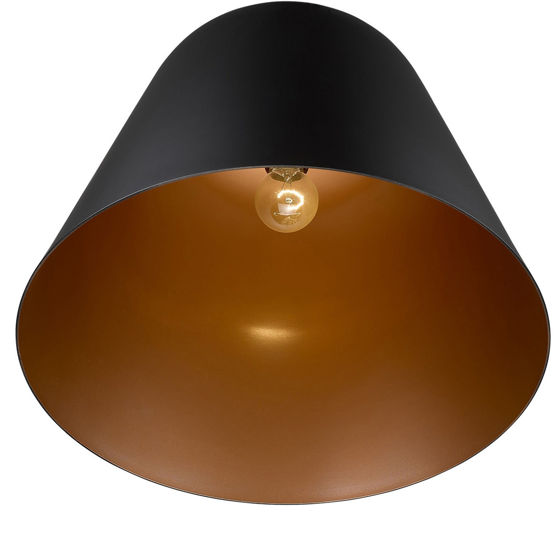 Knell 1-Light Matte Black Pendant-Pendants-Hanging Lights-DECOROLALA