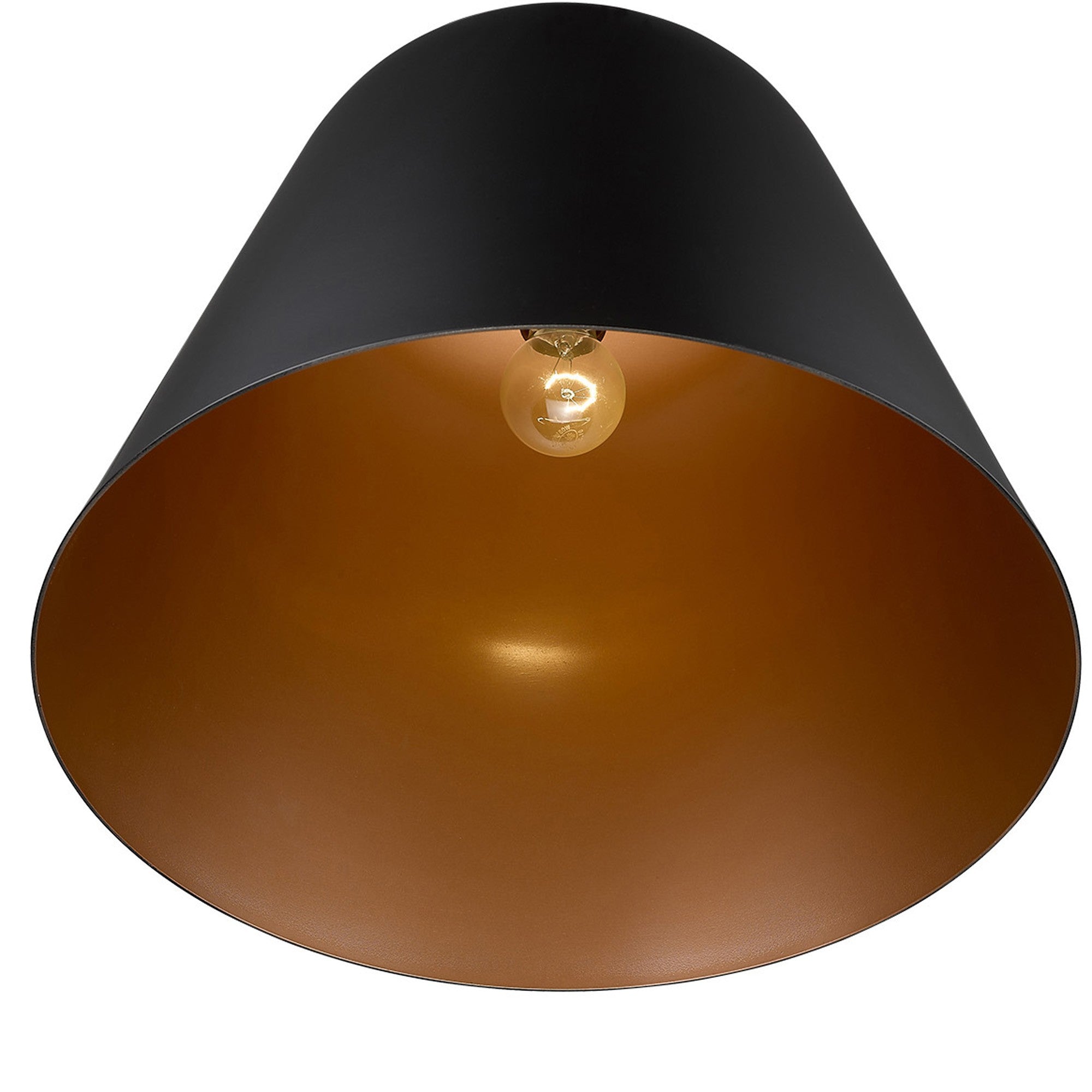 Knell 1-Light Matte Black Pendant-Pendants-Hanging Lights-DECOROLALA