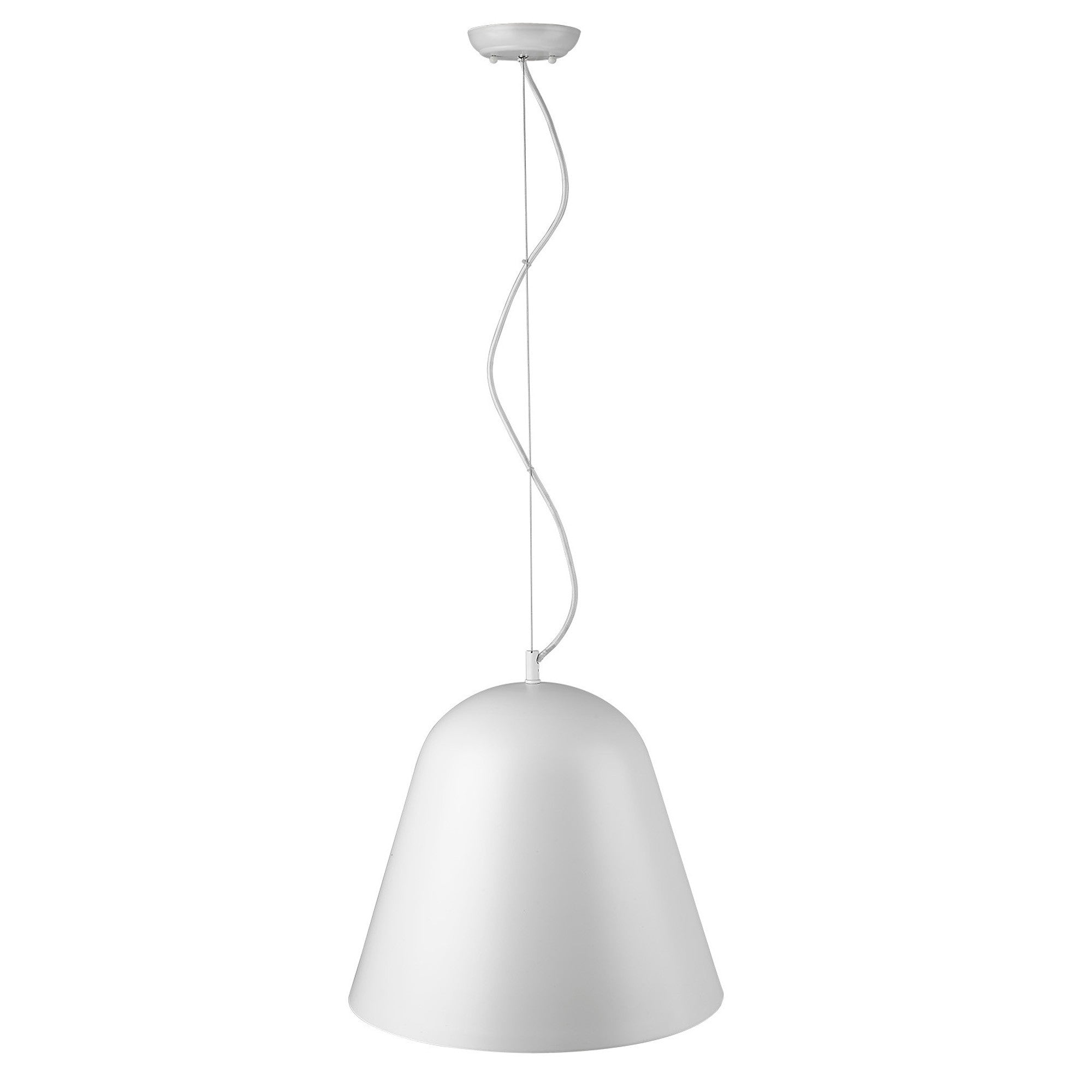 Knell 1-Light White Pendant-Pendants-Hanging Lights-DECOROLALA