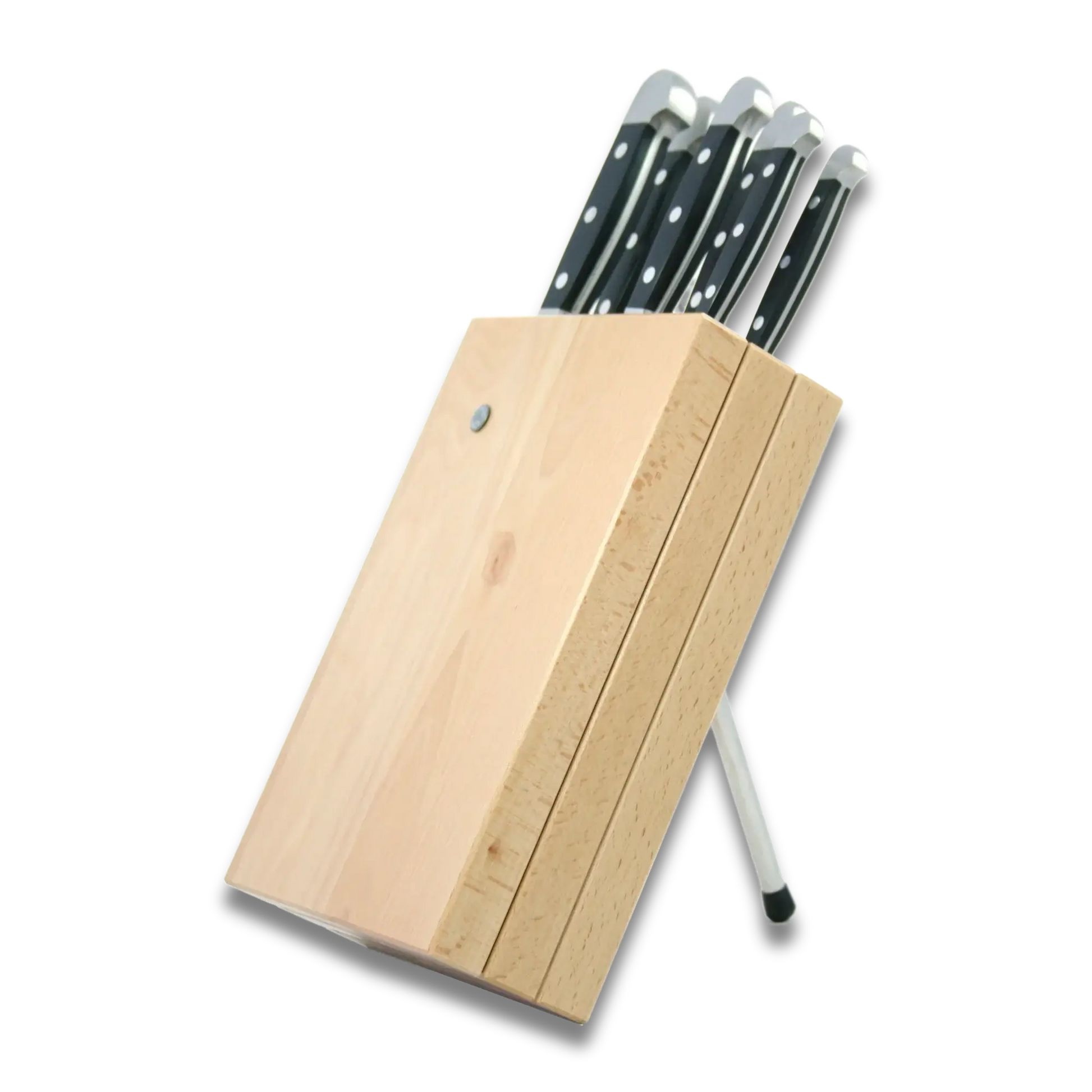 Knife Block Holder - Milly Beech Wood - (Knife not included)-Knife Block-DECOROLALA