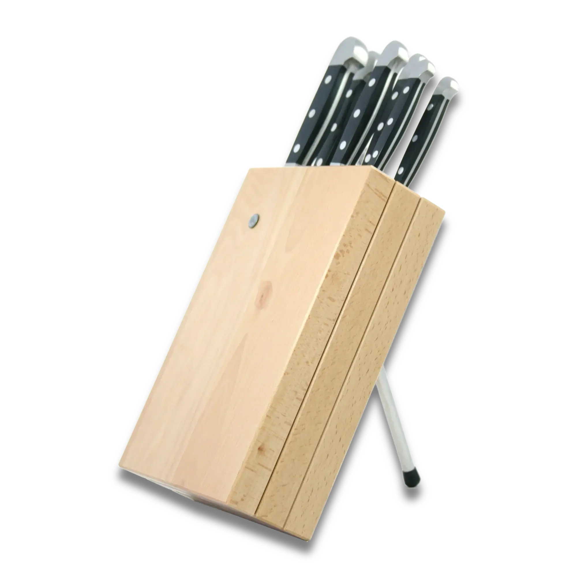 Knife Block Holder - Milly Beech Wood - (Knife not included)-Knife Block-DECOROLALA