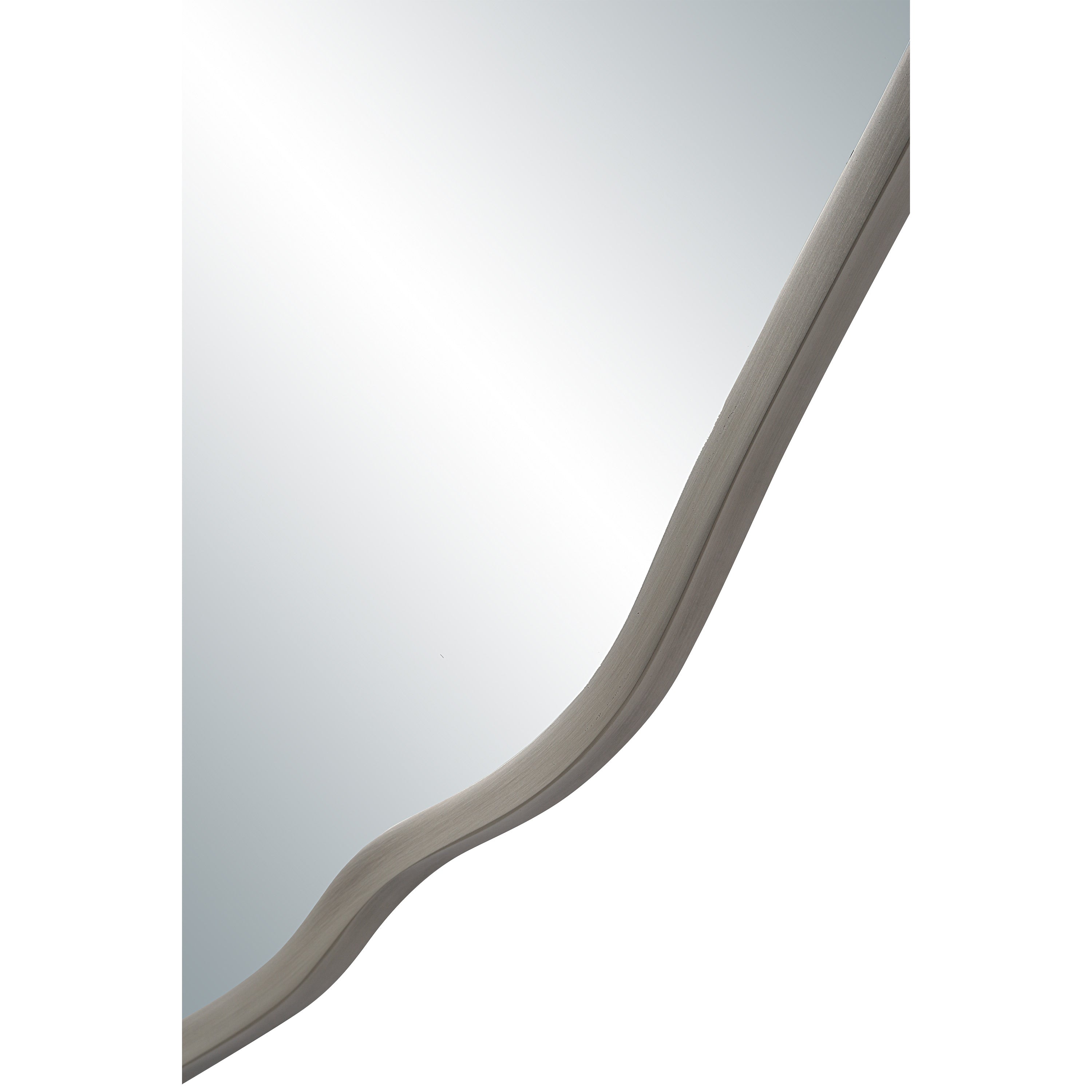 Knox 40" H x 40" W Wall Mirror, Silver-Mirror-DECOROLALA