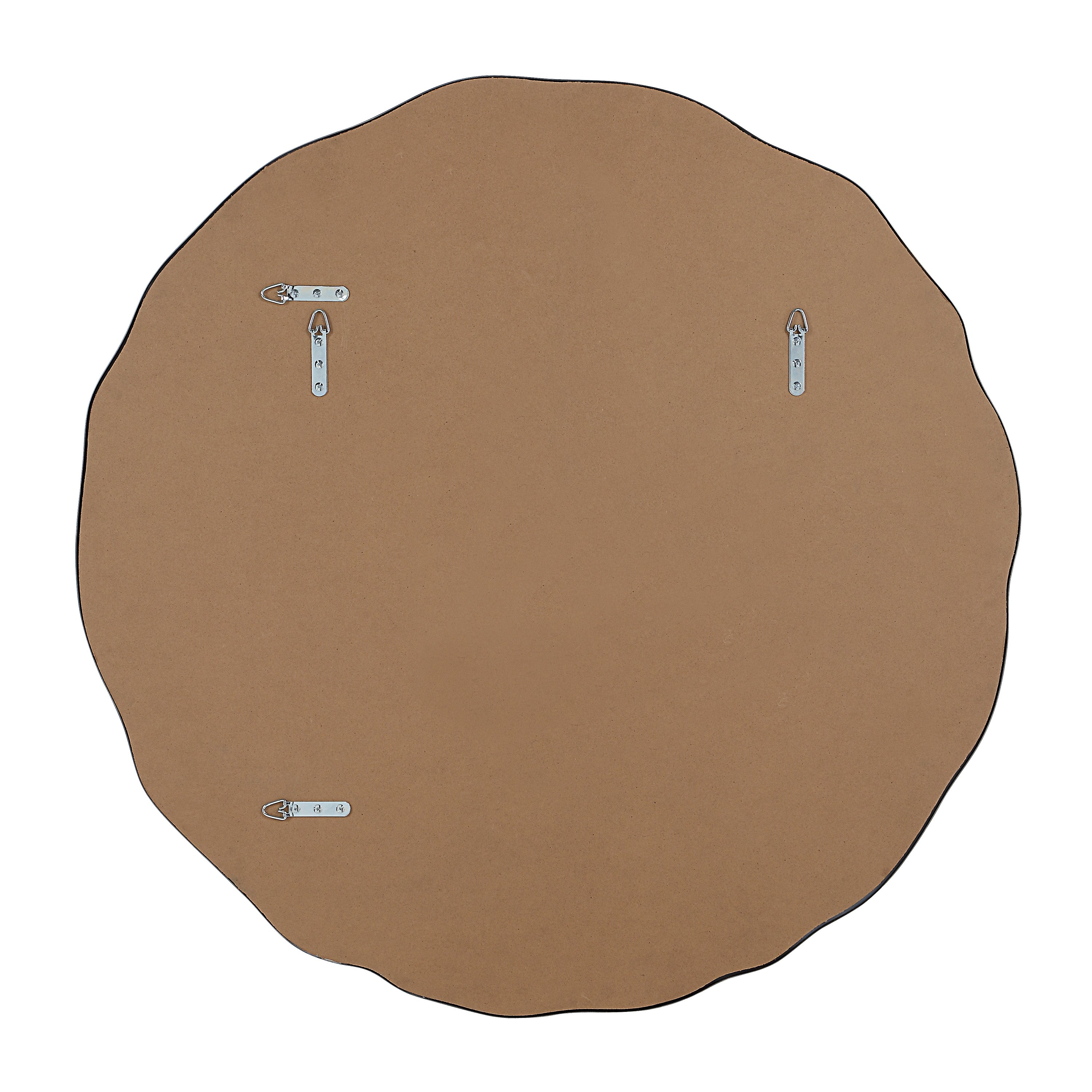 Knox 40" H x 40" W Wall Mirror, Silver-Mirror-DECOROLALA