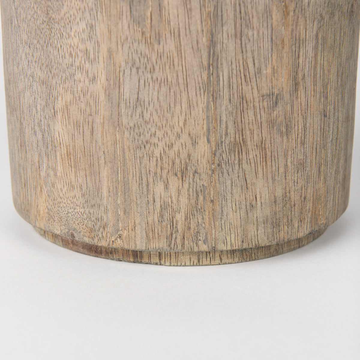 Knox Short Gray-Wash Wood Decorative Object-Objects-DECOROLALA