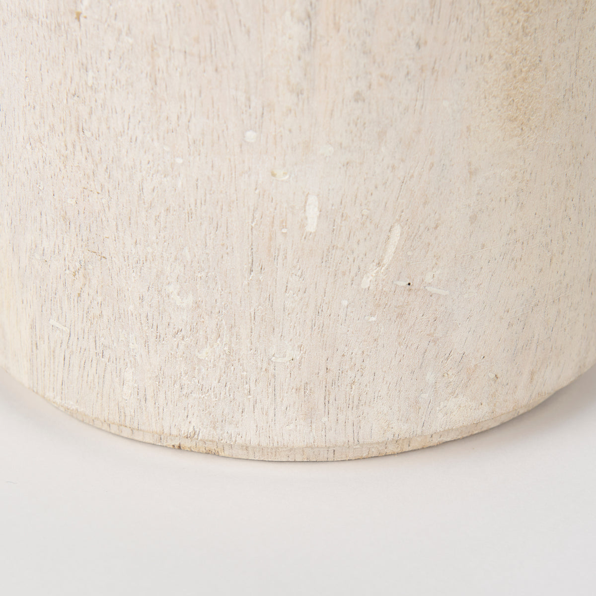 Knox Short White-Wash Wood Decorative Object-Objects-DECOROLALA