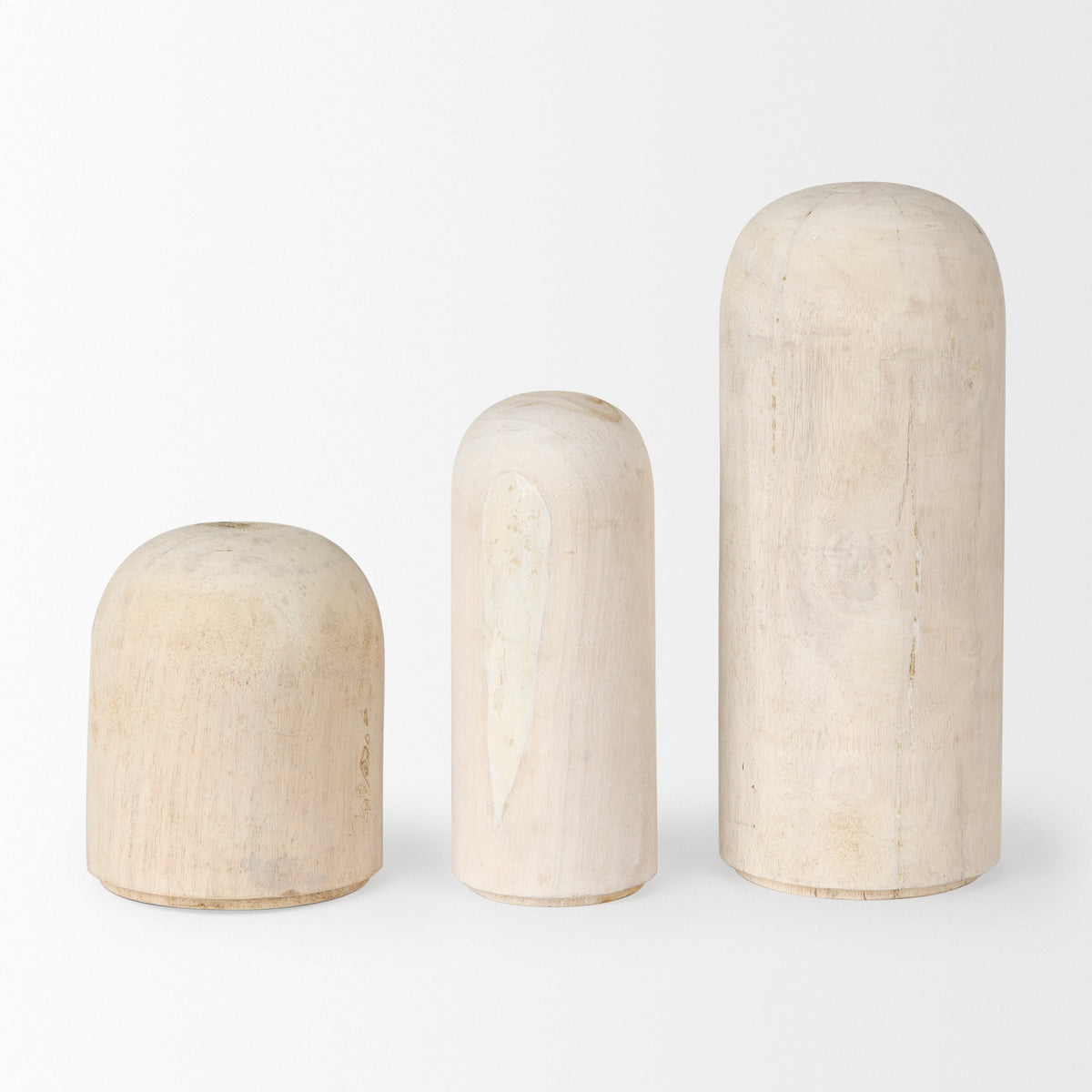 Knox Short White-Wash Wood Decorative Object-Objects-DECOROLALA