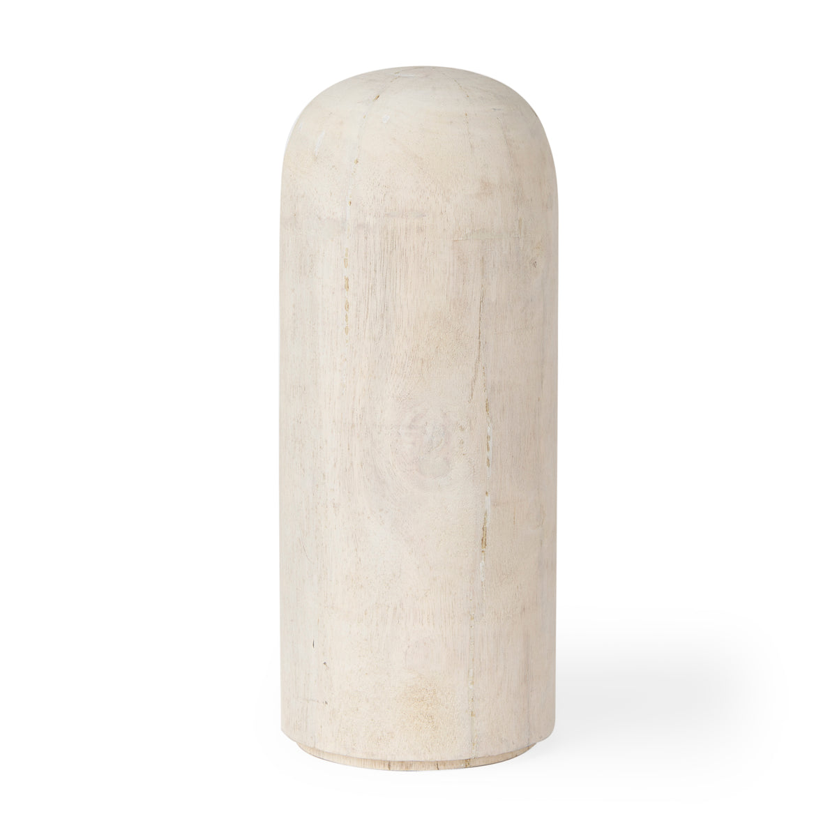Knox Tall White-Wash Wood Decorative Object-Decorative Objects-DECOROLALA
