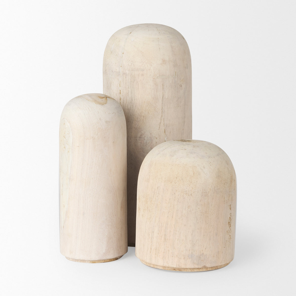 Knox Tall White-Wash Wood Decorative Object-Objects-DECOROLALA