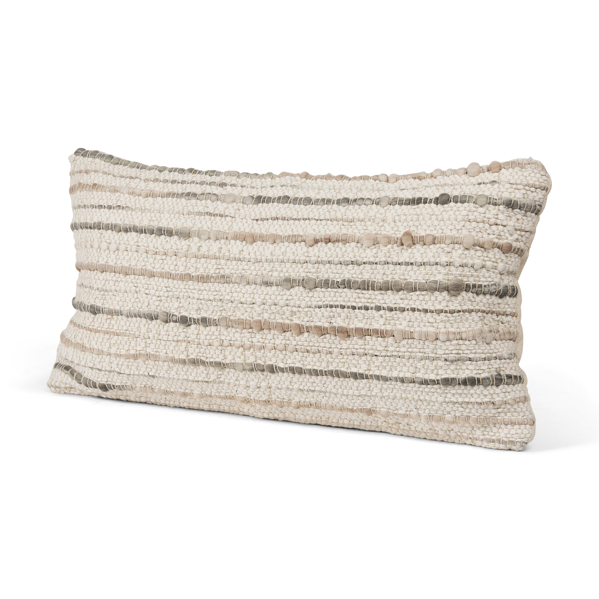 Kodi 14x26 Lumbar Pillow Cover w/Down Filler-Decorative Pillows-DECOROLALA