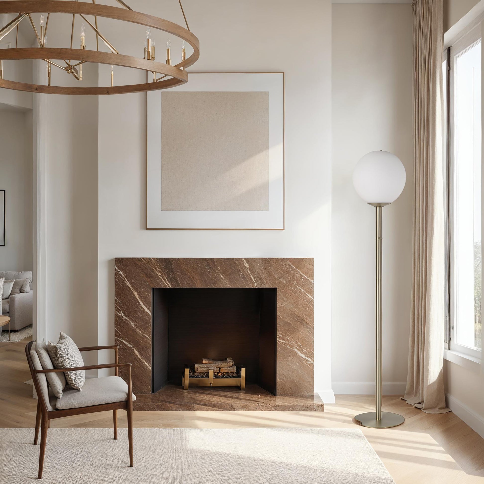 Koloa 61" Height Floor Lamp, Yellow-Floor Lamp-DECOROLALA