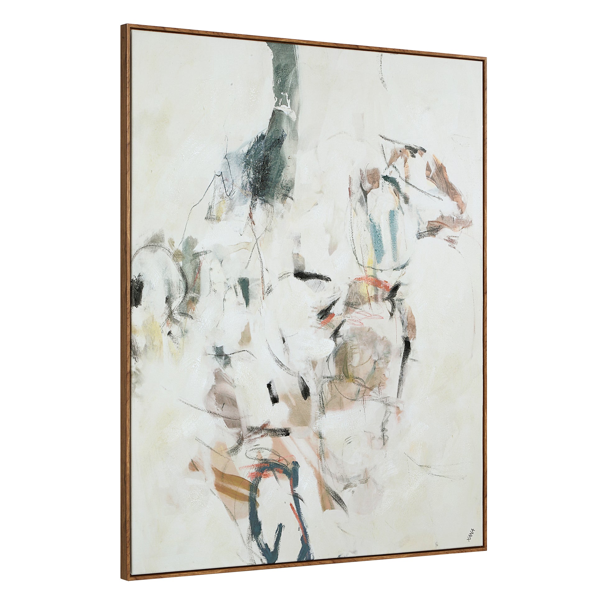 Kona 50" H x 40" W Canvas Art, Beige-Canvas Art-DECOROLALA