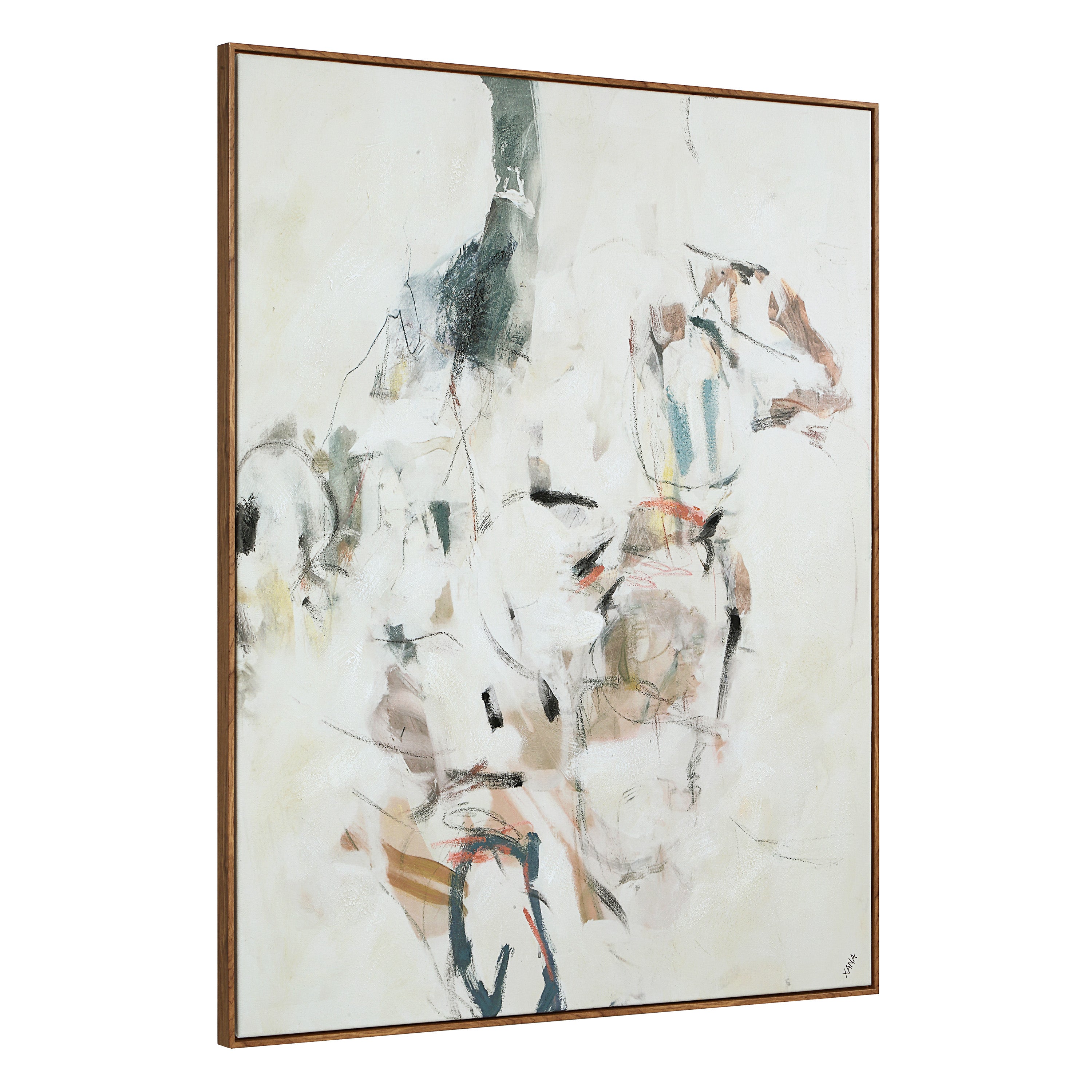 Kona 50" H x 40" W Canvas Art, Beige-Canvas Art-DECOROLALA