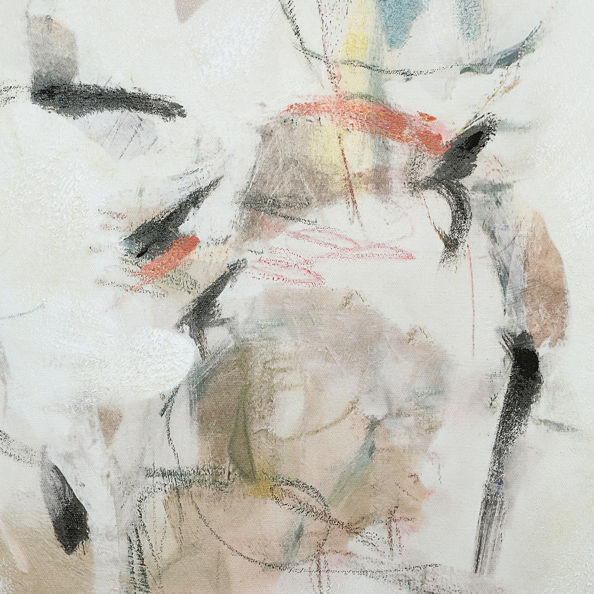 Kona 50" H x 40" W Canvas Art, Beige-Canvas Art-DECOROLALA