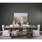 Konstantin 94"L x 40"W Rectangular Dining Table | Modern | Med Brown Wood | Seats 8-Dining Tables-DECOROLALA