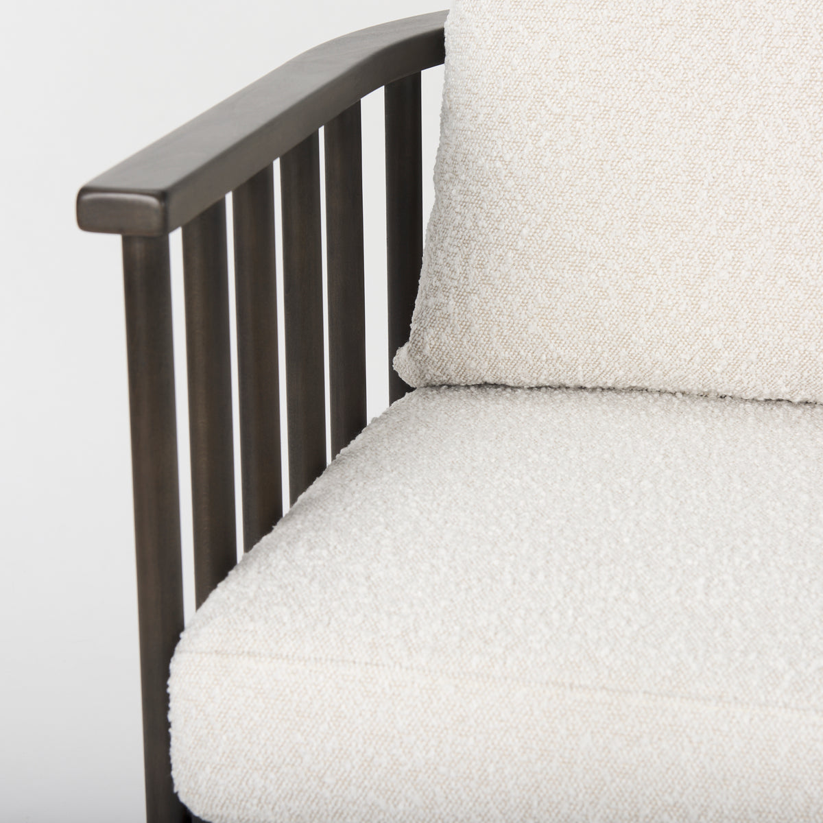 Kopari Fabric W/Light Brown Wood Accent Chair-Accent Chairs-DECOROLALA