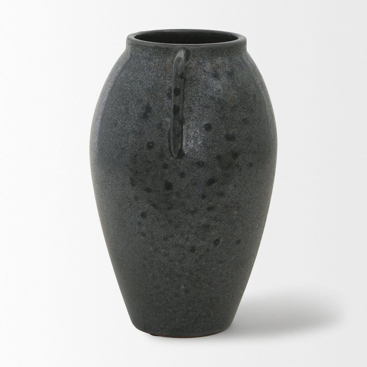 Kora Medium Dark Metallic Double Ear Vase-Vase-DECOROLALA