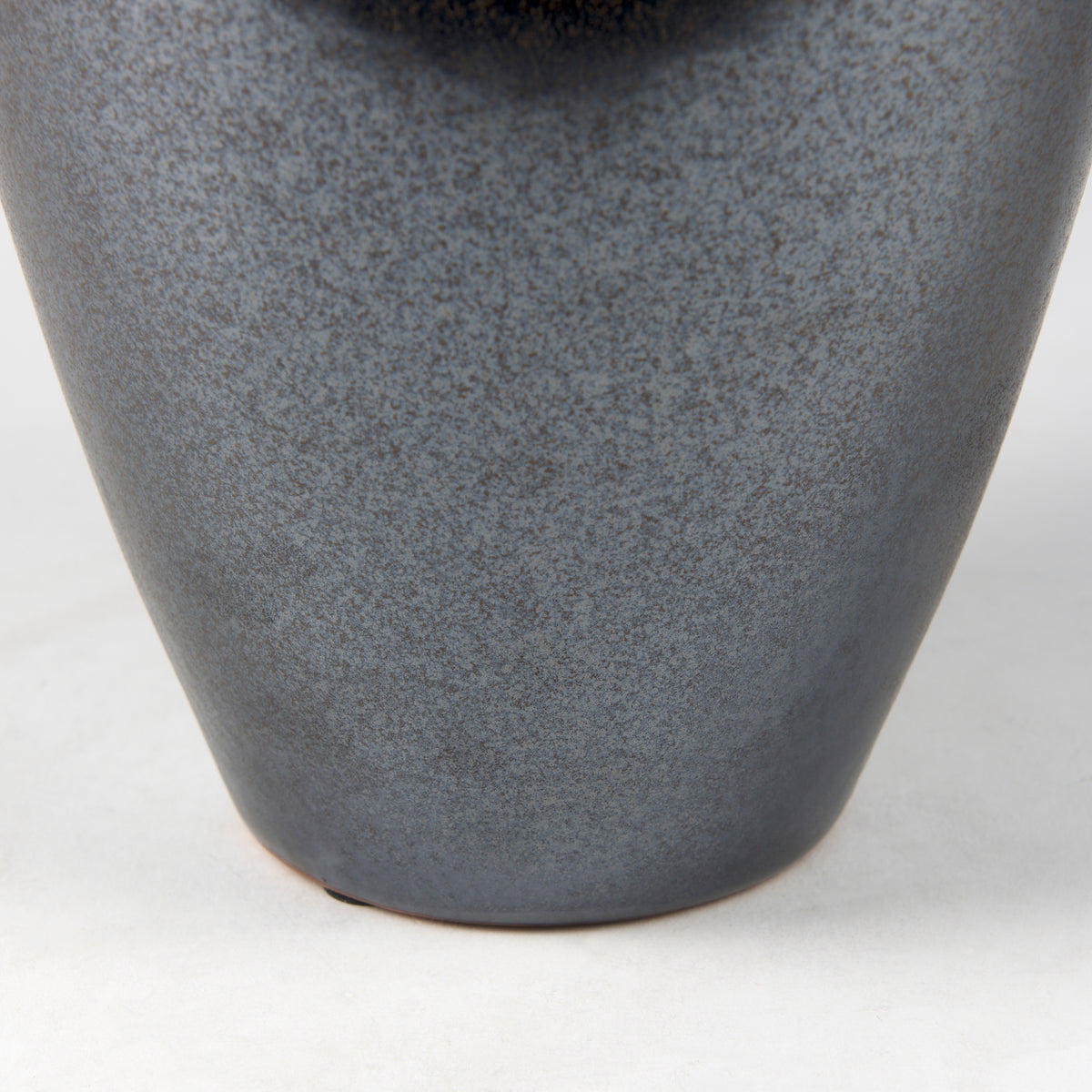 Kora Medium Dark Metallic Double Ear Vase-Vase-DECOROLALA