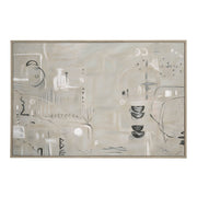 Kore 60" Wide Canvas Art, Grey-Canvas Art-DECOROLALA