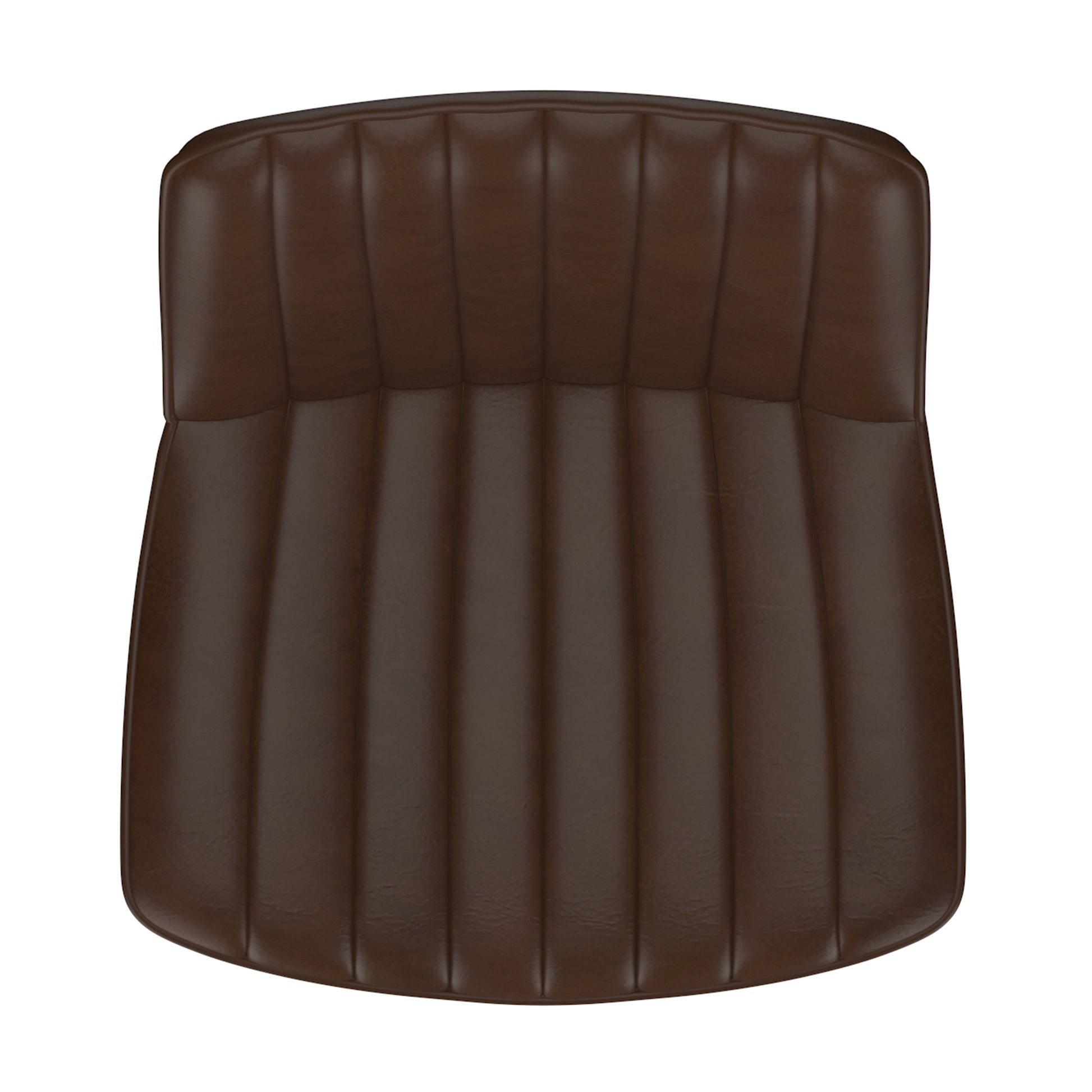 Kosi-Air Lift Adjustable Counter Stool - Brown Vintage Faux Leather-DECOROLALA