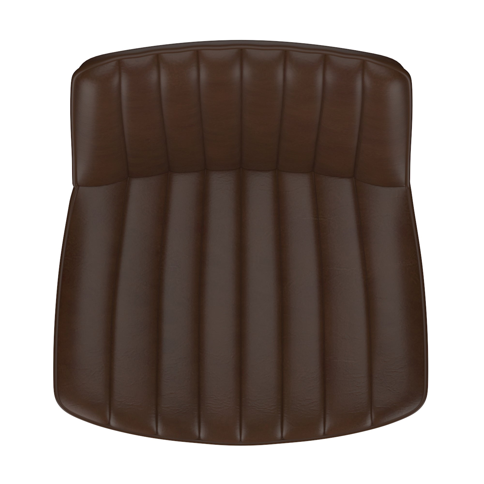 Kosi-Air Lift Adjustable Counter Stool - Brown Vintage Faux Leather-DECOROLALA