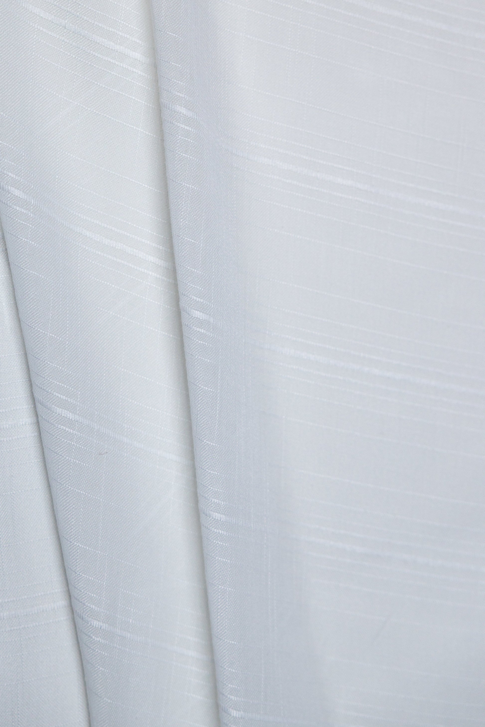 Kozani Jacquard Plaid Sheer Grommet Curtain-Curtains-DECOROLALA