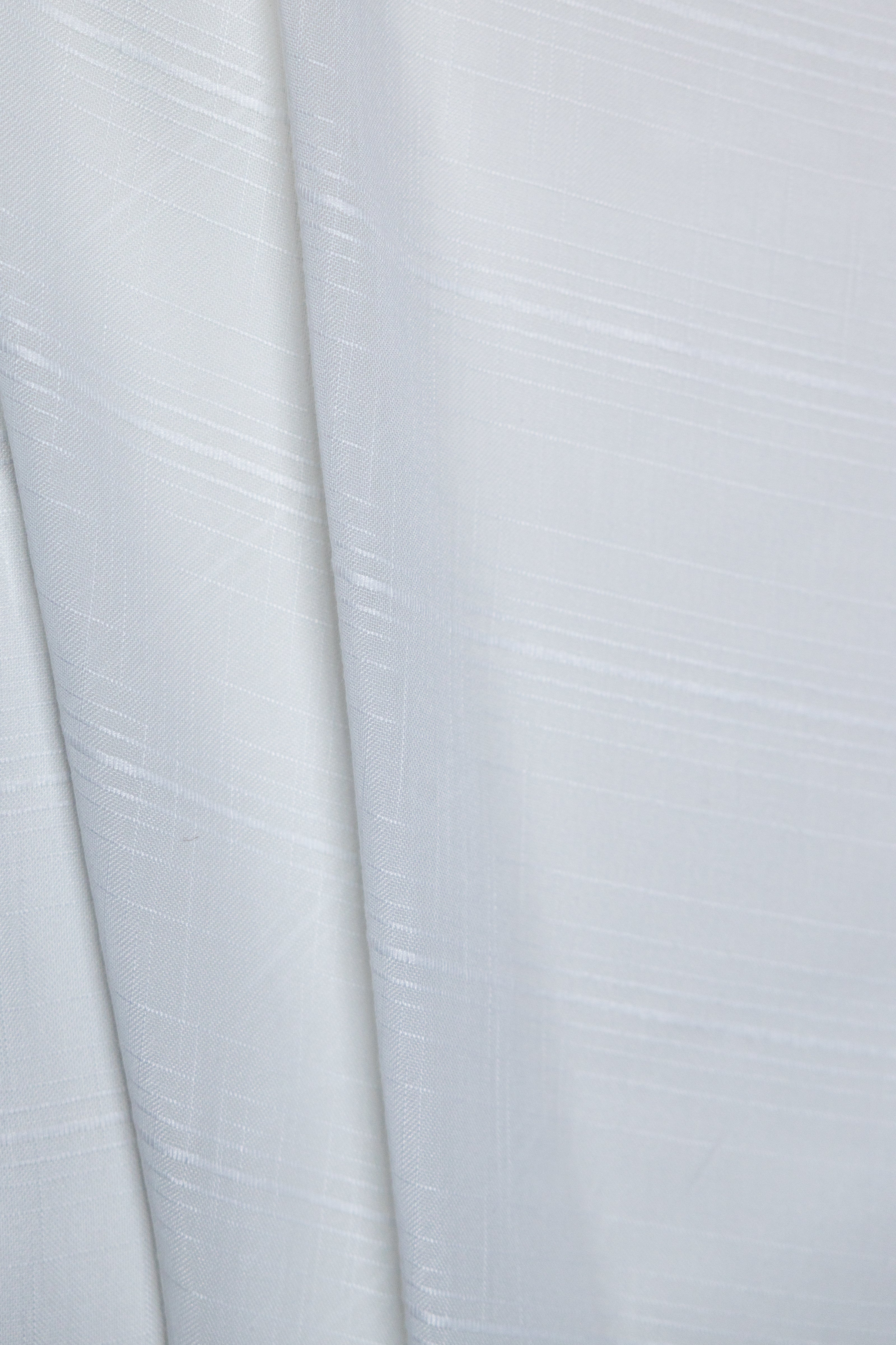 Kozani Jacquard Plaid Sheer Grommet Curtain-Curtains-DECOROLALA