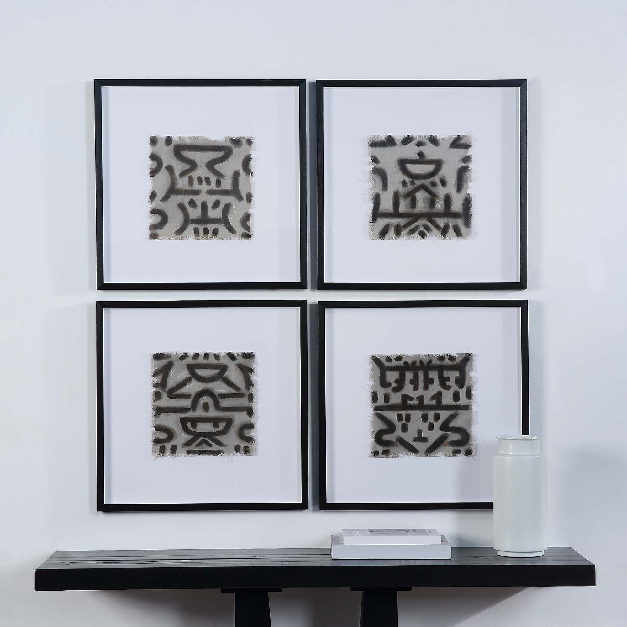 Ktir 24" Wide Wall Art, Off-white-Wall Art-DECOROLALA