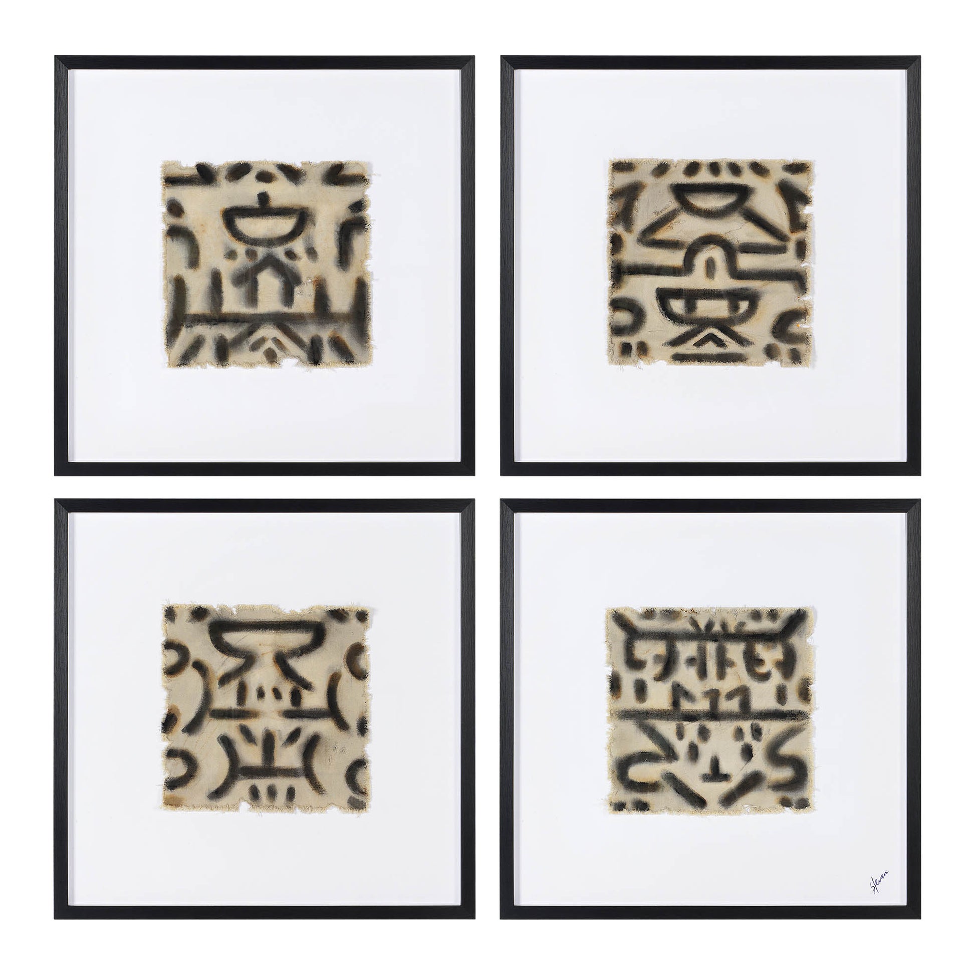 Ktir 24" Wide Wall Art, Off-white-Wall Art-DECOROLALA