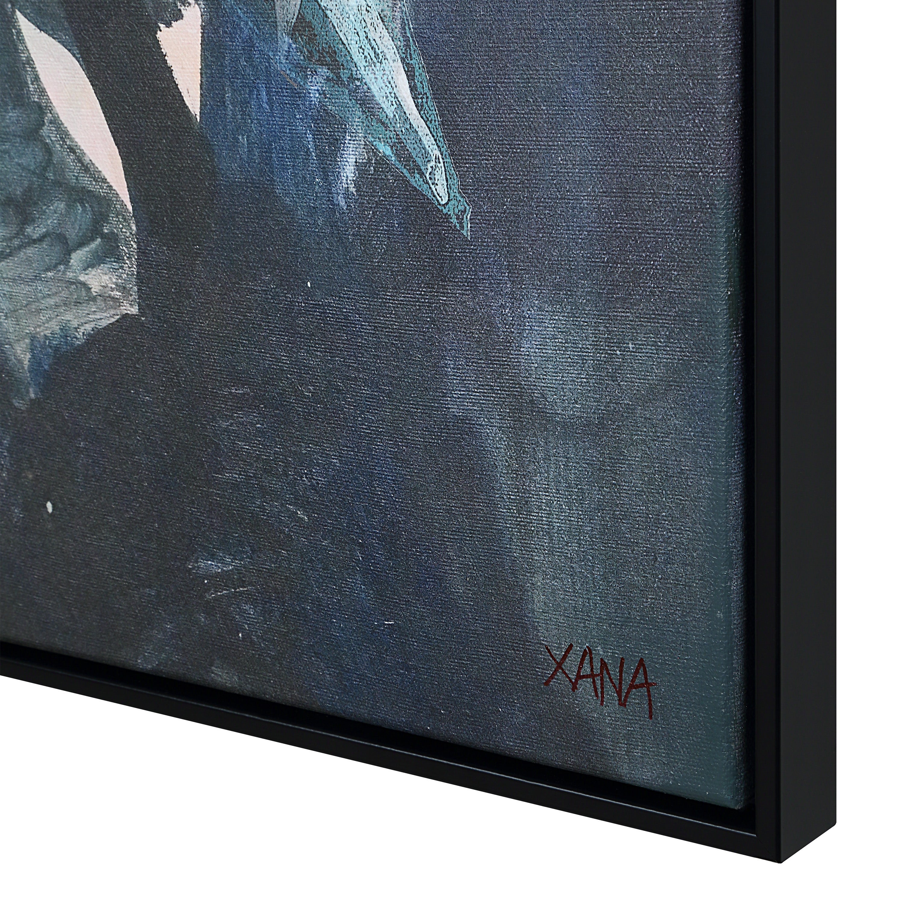 Kyra 60" H x 40" W Canvas Art, Black-Canvas Art-DECOROLALA