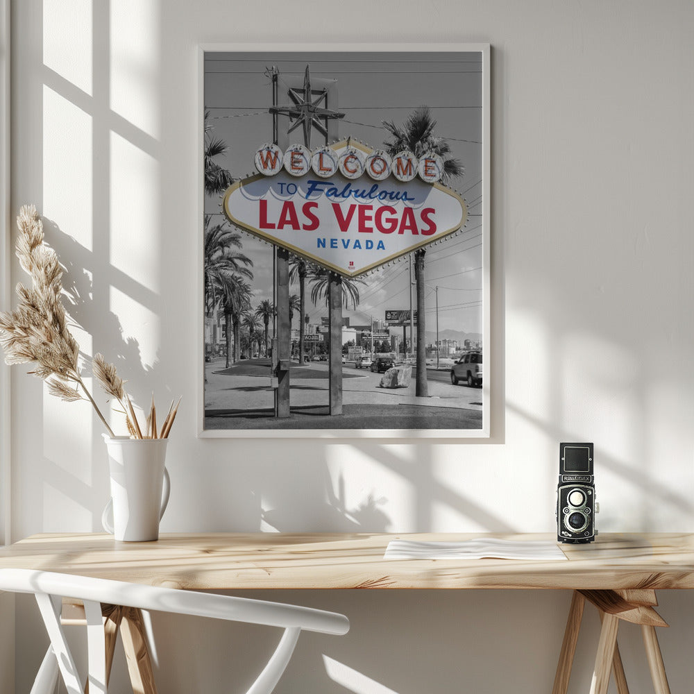 LAS VEGAS Sign Wall Art by Melanie Viola-canvas-DECOROLALA