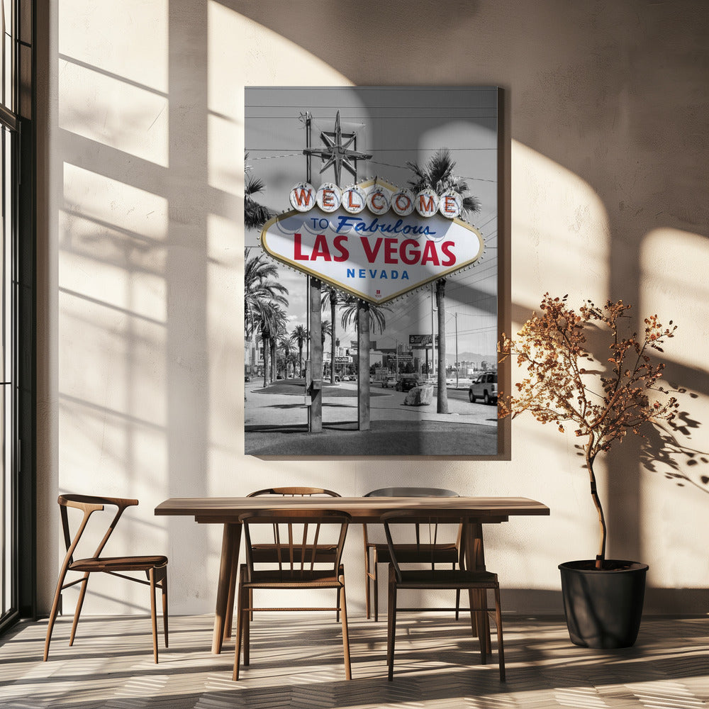LAS VEGAS Sign - colorkey-canvas-DECOROLALA