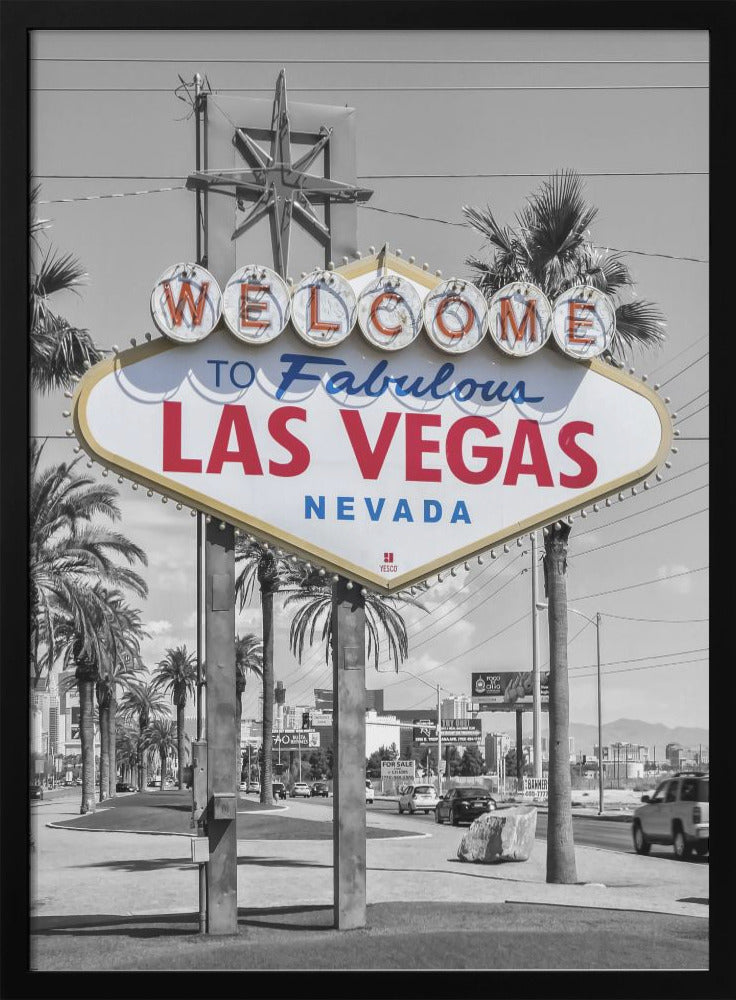 LAS VEGAS Sign - colorkey-canvas-DECOROLALA