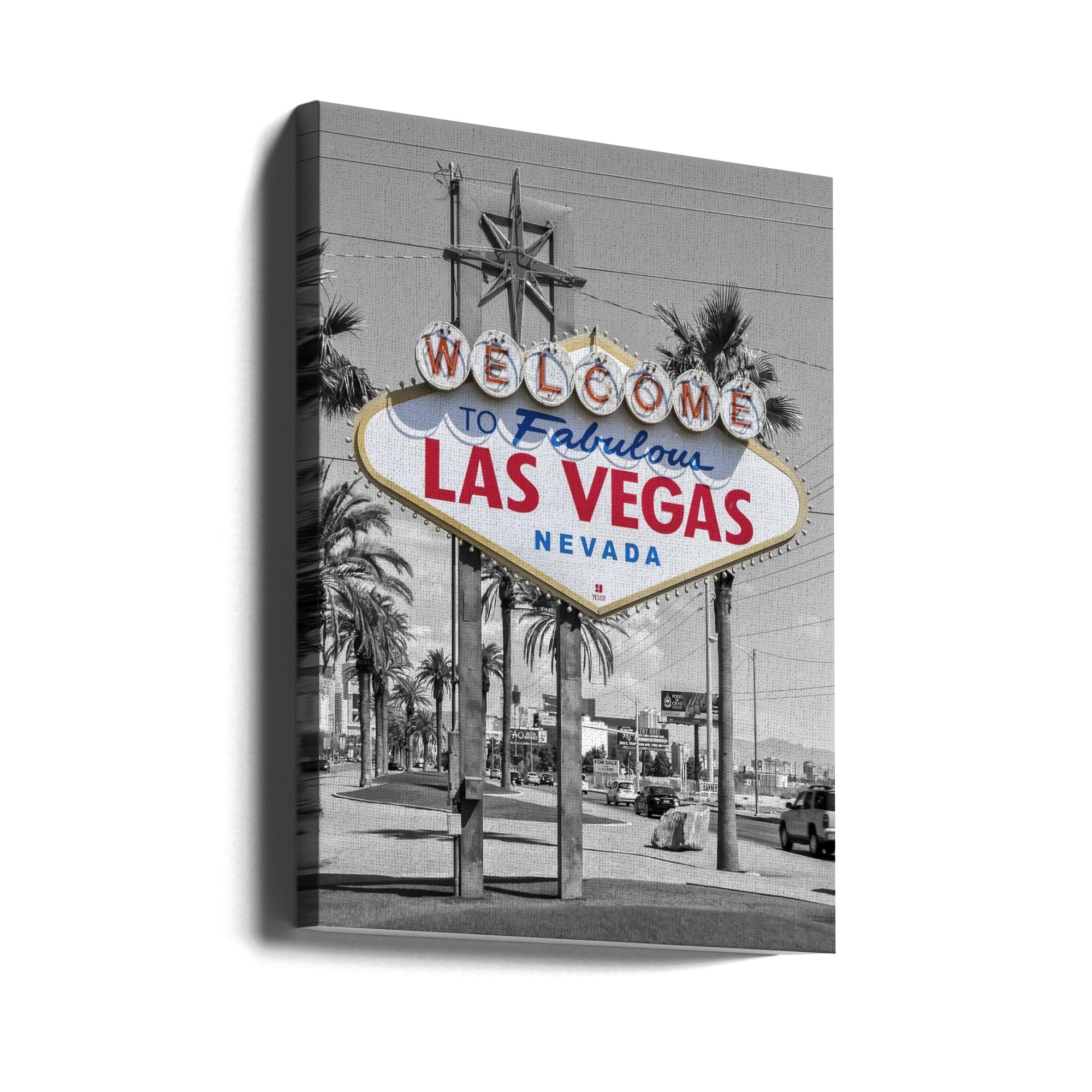 LAS VEGAS Sign - colorkey-canvas-DECOROLALA
