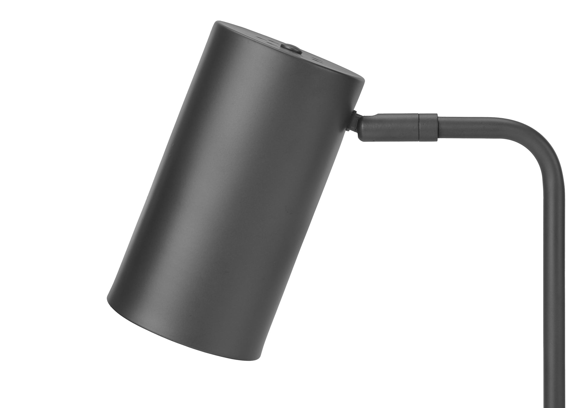 LIGHTING - 18"H TABLE LAMP BLACK METAL / BLACK SHADE / USB-Table-DECOROLALA